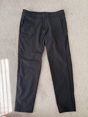 lululemon athletica Black Men's straight leg Performance Pants - 30”